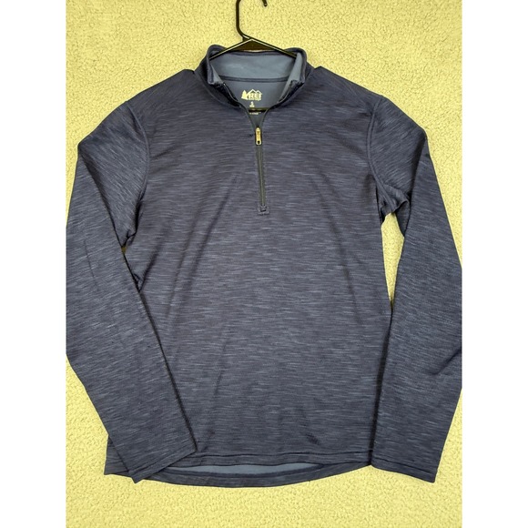 Rei Co-Op Other - REI Co-op Mens Quarter Zip‎ Pullover Athletic Top Blue Small Activewear